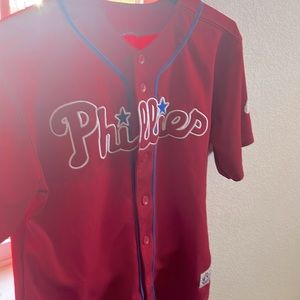 Philadelphia Phillies Nike Alternate Authentic Team Jersey - Red